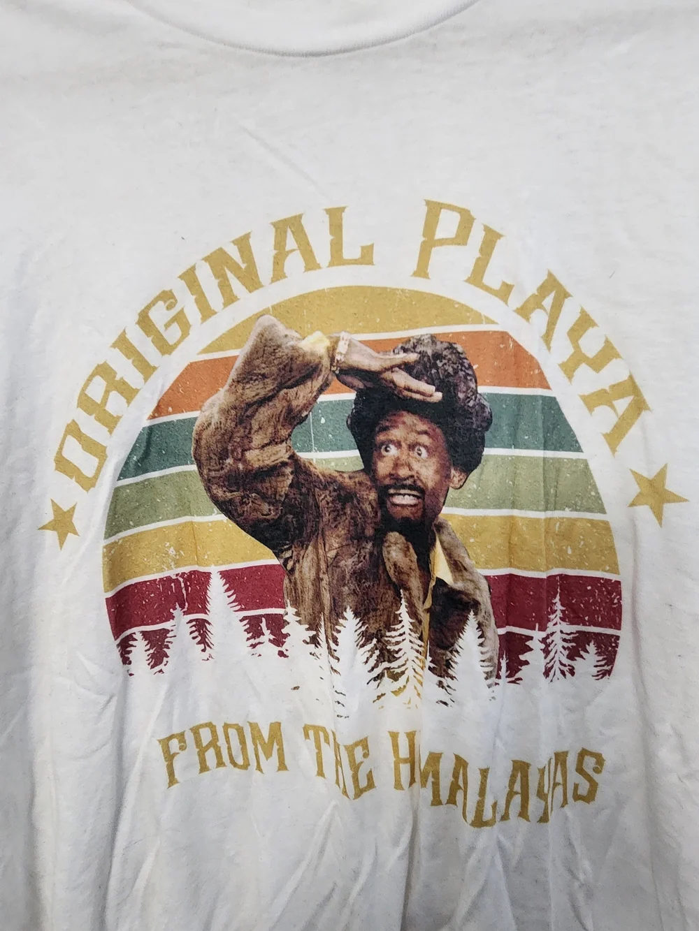 Vintage-Inspired White Graphic Tee - Original Playa